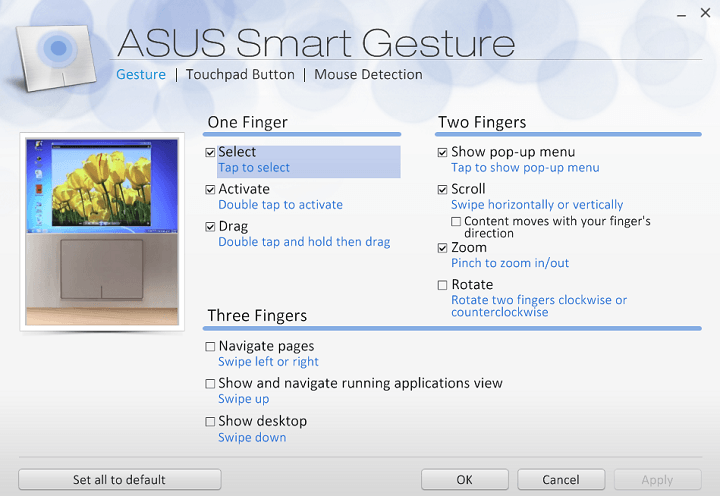 asus smart gesture windows 10 download