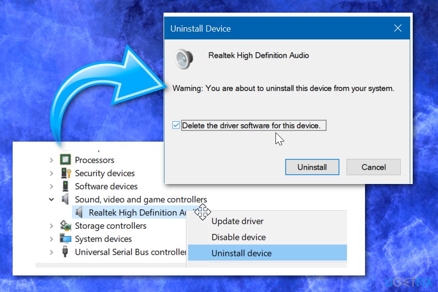 reinstall audio device windows 10 download